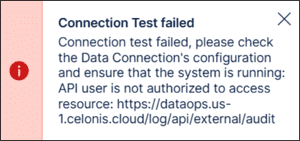 celonis api troubleshooting test failed2